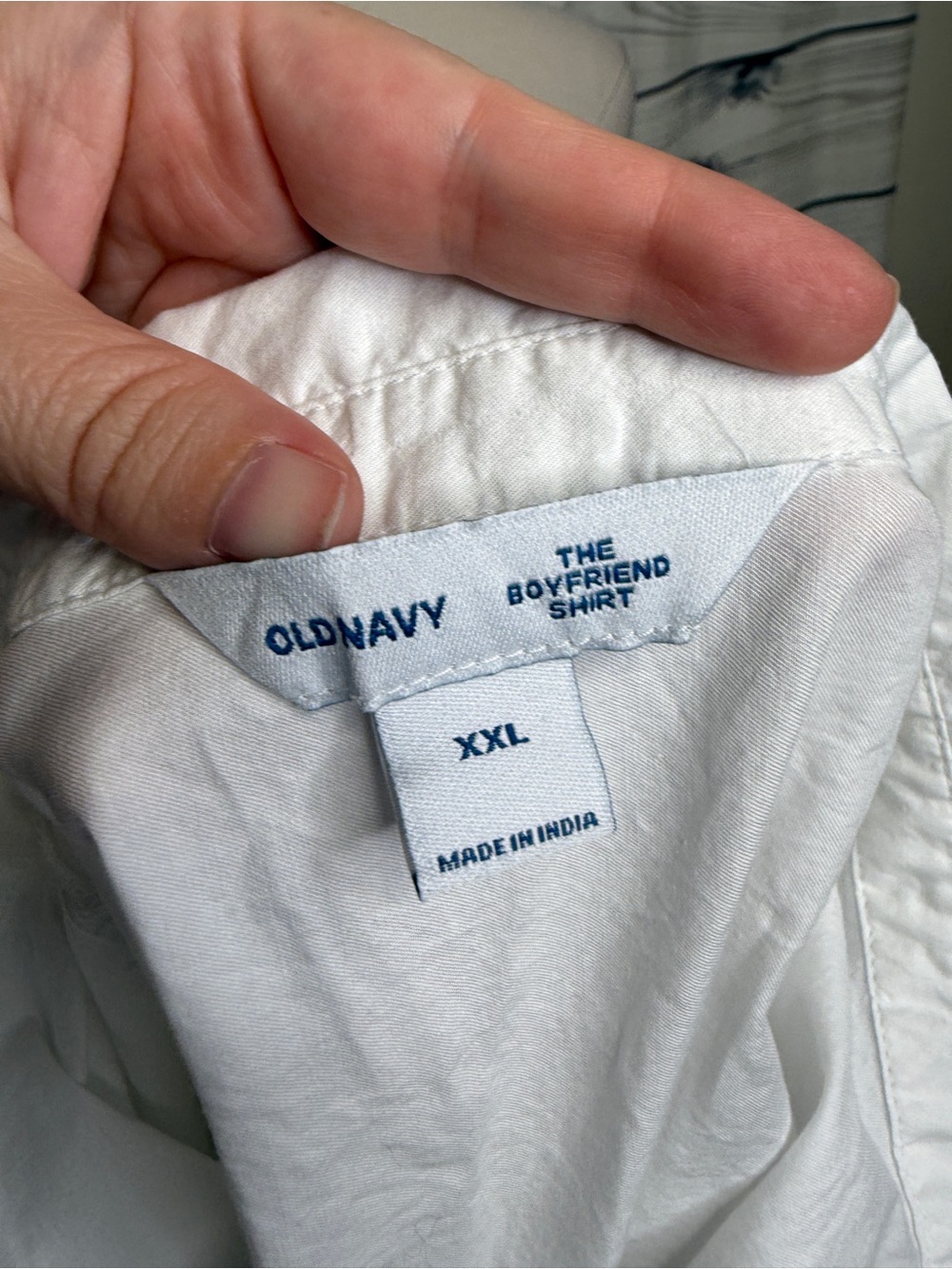 Old Navy White Button-Down Shirt - Picture 3 of 3